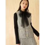 ショッピングツイード コート アウター ツイードジレ レディース
