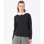 ニット セーター 「Bicolor Knit Polo(バイカラーニットポロ)」ロングスリーブ レディース