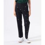 ショッピングORANGE パンツ 「WOMEN」ORANGE LABEL / エンブロイダリー刺繍 ロゴ総柄 パンツ レディース