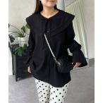 ショッピングAライン ブラウス シャツ ビッグレースカラーＡラインブラウス レディース