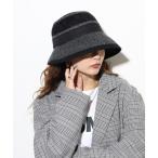 帽子 ハット 異素材ミックスハット レディース