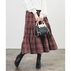 スカート ロングティアードスカート