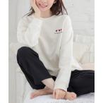 パジャマ ルームウェア ワンポイントルームウェア（上下セット） レディース