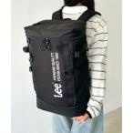 デイバック リュック Lee/リー 撥水 BOX リュック/デイパック/ロゴプリント/容量 約25リットル レディース