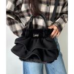 ショッピングハンドバッグ ショルダーバッグ バッグ Lee/リー フリル アクセント 2WAY ミニトート ショルダーバッグ/ハンドバッグ/バレエコア ティアード ロゴ刺繍 レ