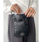 ショッピングスマホショルダー ショルダーバッグ バッグ Lee/リー フェイクレザー ミニショルダー/スマホショルダー/メタルプリント レディース