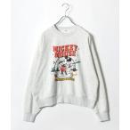 トレーナー スウェット Disney（ディズニー）キャラクタープリント スウェットトレーナー/ミッキーマウス ベイマックス＆モチ レディース メンズ