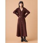 ショッピングニットワンピース ワンピース スキッパーポロニットワンピース