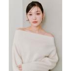 ニット セーター フォックスアルパカオフショルプルオーバー レディース