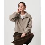 フリース スナップ プルオーバー レディース