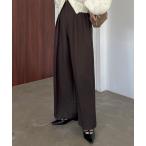 ショッピング韓国 パンツ 「サイズ展開あり」「LE'MAGE×gemeilコラボ」2タックワイドパンツ(LE-321) レディース