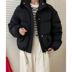 ダウンコート ダウンジャケット ダブルポケット 比翼 ショート ダウン ジャケット レディース