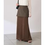 ショッピングスカート スカート レイヤードサテンスカート/gemeilコラボ