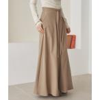 スカート inverted pleats ribbon long skirt /インバーテッドプリーツロングスカート