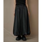 スカート gather balloon satin long skirt /ギャザーバルーンサテンロングスカート