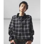 シャツ ボックスシルエット ショート丈 マルチチェック長袖シャツ「UNISEX」 メンズ レディース