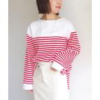 ショッピング洗濯機 tシャツ 「WEB限定」「洗濯機可能」ビッグ バスク シャツ レディース