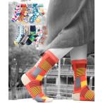 ショッピング靴下 靴下 「10足セット」ソックス 北欧デザイン ハイクルー レディース レディース