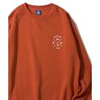 トレーナー スウェット 「GERRY」裏起毛バックプリント＆刺繍 クルーネックプルオーバー / スウェットプルオーバー メンズ レディース