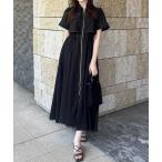 「rienda」 半袖ワンピース SMALL ブラック レディー