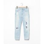 [American Eagle] повреждение обработка Denim брюки 2 голубой женский 