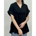 「Re:EDIT」 半袖ブラウス MED