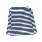 [SAINT JAMES] окантовка рисунок трикотажный джемпер с длинным рукавом XX-SMALL темно-синий женский 