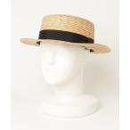 ショッピングストローハット 「SALON」 ストローハット 58cm ベージュ レディース