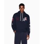 ショッピングアルマーニ トレーナー スウェット 「A|X アルマーニ エクスチェンジ」パッチデザイン フーデッドスウェットシャツ メンズ