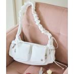 ショルダーバッグ バッグ ギャザーハンドルハーフムーンバッグ レディース