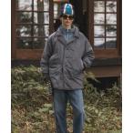 コート ジャケット ピグメント プリント ナイロン ピーコート メンズ