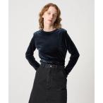 tシャツ 「Steven Alan」ベロア ロングスリーブ プルオーバー レディース