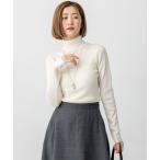 ニット セーター ウーステッドウール リブタートル ニット レディース