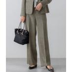パンツ 「洗える/セットアップ対応」ウールライクカルゼ ワイド パンツ レディース