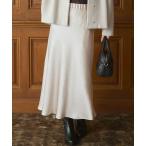 スカート 「VERY11月号掲載/洗える」ヴィンテージダブルサテン ナロー スカート