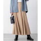 スカート 「洗える」ストレッチタイプライター フレア スカート