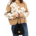 ショッピングビラボン ショルダーバッグ バッグ 「BILLABONG/ビラボン」24AW BOA SHOULDER BAG/もこもこボア巾着(きんちゃく)バッグ レディース