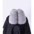 サンダル Ｗベルトファーサボサンダル レディース