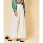 パンツ 「COLLECTION LINE」ベルト付ガウチョパンツ レディース