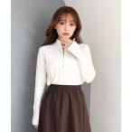 ニット セーター リブハーフジップ