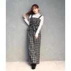 ワンピース チェック柄ビスチェセ