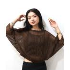 tシャツ クロシェ風レースドルマン