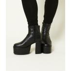 ブーツ 「美脚×脚長効果」厚底ストレッチショートブーツ レディース 秋冬コーデに レディース