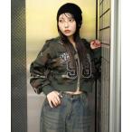パーカー WEGO/「25年秋冬新作」グラフィックショートZIPパーカー レディース