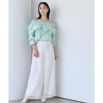 ショッピングワイドパンツ パンツ シアーワイドパンツ レディース