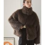 ショッピングブルゾン ブルゾン アウター フェイクファー ミドル丈 スタンドカラー ブルゾン レディース