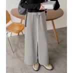 スカート フロントスリットスウェットスカ