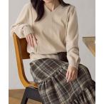 ニット セーター タックデザインニット 