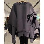 ショッピングリボン トレーナー スウェット リボンモチーフスウェットプルオーバー レディース