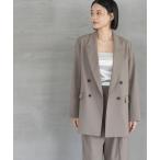 ジャケット テーラードジャケット 「セットアップ対応」ハンサムダブルジャケット レディース